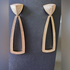 House of Harlow, Meso door knocker pierced earrings
